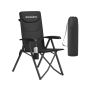 Turistinė kėdė SONGMICS GCB015BZ01, Sulankstoma, 95°–150°, Juoda, 70 × 60 × 110 cm