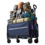 Turistinis rankinis vežimėlis Relaxdays, sulankstomas, apie 120 l, apie 150 kg, 50 × 97 × 76 cm