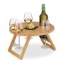Turistinis staliukas Relaxdays 10044135.0, 4 taurėms, Ø 39 × 22 cm