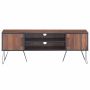 TV staliukas, 2 spintelės, 2 lentynos, Ruda, 149,86 × 39,37 × 55,88 cm