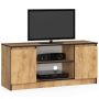 Тумба под телевизор K120 2D 1P CLP, дубовый, 120 × 55 × 40 см
