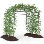 U formos metalinė arka vijokliniams augalams, PE danga, 181 x 190-245 x 230 cm, juoda