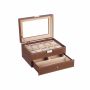 Watch box, 10 watches with jewelry compartment