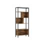 Bookshelf with steel frame
