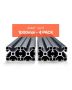 4 pcs 39.4 inch T-shaped 4040 aluminum profile black