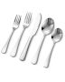 30-piece silver mirror stainless steel cutlery set, for 6 people