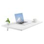 Folding white wall table, 90 x 50 cm, with iron bracket