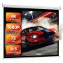 Handheld wall projector screen 1829 mm 4:3 HD 4K