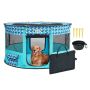 Foldable Portable Pet Playpen, 44'' x 24'', 600D Oxford Fabric, Waterproof