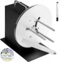 Label rewinding machine, 120 mm wide, 220 mm diameter, synchronized