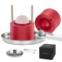 Ice ball press 60 mm aluminum red set