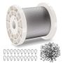 Wire Rope Kit, 1/16", 304 Stainless Steel, 330 Feet, Marine Grade