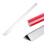 Stainless steel wall corner protector 38x38x1217 mm, 10 pcs., 90° angle, self-adhesive