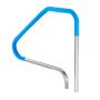 Swimming pool stainless steel railing 46x37 inches with blue cover