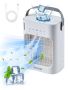 Portable mini air conditioner, 4 in 1, 700 ml, with timer and lights