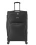 Large 24-inch soft suitcase with wheels, TSA lock