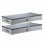 Underbed storage boxes, 45 L, transparent lids, 2 pcs.