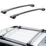 Aluminum roof rack crossbars Subaru Forester 2014–2021, raised rails, 200 kg
