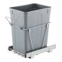 Pull-out trash can for kitchen cabinets with metal system