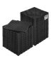 Interlocking black PP drainage mat 12x12 inches, 50 pcs.