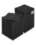 Interlocking Black Drainage Mat, 12x12 Inch, 55 Pcs, PP Floor Tiles