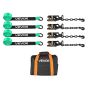 Wheel tie-down kit with tow strap and O-ring, 4540 kg breaking strength