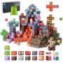 Magnetic building block set, 100 pcs., dark castles, for children 3+ years old