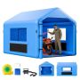 Inflatable paint booth 4x3x2.8 m with 750 W blower and air filter