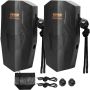 Boat EVA dock fender bumper, 22x41 cm, black, with ropes and storage bag