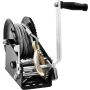 Hand winch, 1587.6 kg, steel cable, two-way ratchet, for boat trailers
