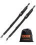 Retractable 2 in. x 4 ft. ratchet tie-down straps with S hooks, 2 pcs.