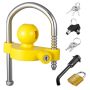 Trailer hitch lock 46-58.7 mm, anti-theft, adjustable