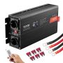 Sinusoidal 2000 W inverter 12 V to 230 V with 2 sockets and USB