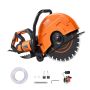 16 inch electric concrete saw with water pump, for wet and dry sawing