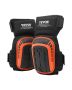 Structural long knee protectors with gel pads, black orange