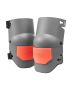 Work knee protector with foam cushion, grey and orange