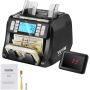 Money counting machine with UV, MG, IR, DD banknote detection, LCD display