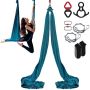 Air Silk Yoga Swing, 8.7 Yards, Green, Nylon, Set