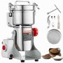 Electric grain mill, 2000 W, stainless steel, commercial, for dry products