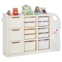 Children's toy storage system, 4 tiers, HDPE, grey-sand