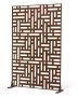 Metal privacy screen 91x183 cm, for outdoor and indoor use, brown