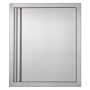 Grill stainless steel single recessed door 457x533 mm