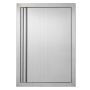 Grill single stainless steel door, 432x610 mm, recessed
