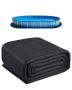 Oval pool mat 5.5x10 m, thick geotextile liner for above ground pools