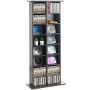Media storage cabinet, 16 compartments, espresso color