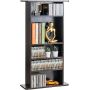 Media storage cabinet, 5-layer DVD board, espresso color