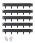 Steel Flexible Landscape Edging, 39x4 in., Black, 5-pack