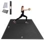 Non-slip exercise yoga mat 7x5 ft., with bag and strap