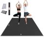 Non-slip yoga mat 2.4x1.8 m for pilates and gym
