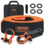 Polyester tow strap kit, 7.6 cm x 9.1 m, with hooks and D-rings
